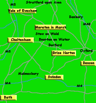 Cotswold weather map